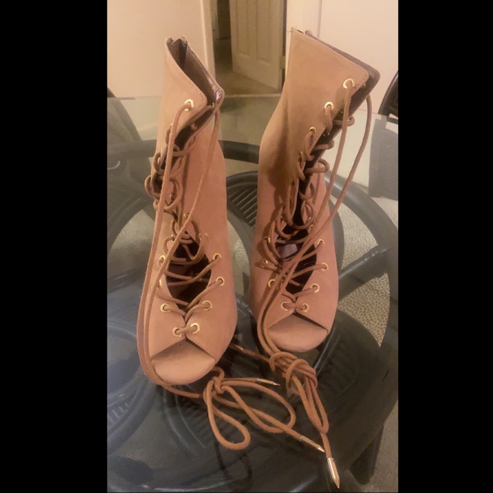 Lace up heels